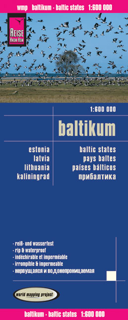 Reise Know-How Landkarte Baltikum (1:600.000) : Estland, Lettland, Litauen und Region Kaliningrad - Reise Know-How Verlag Reise Know-How Verlag Peter Rump