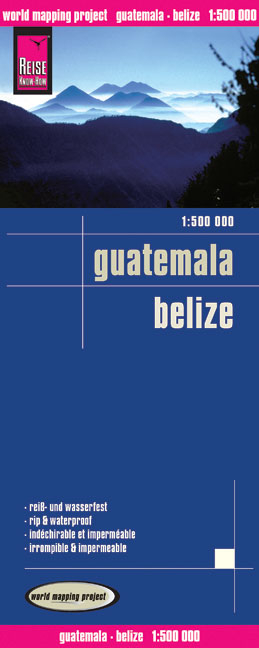 Reise Know-How Landkarte Guatemala, Belize (1:500.000) - Peter Rump Verlag