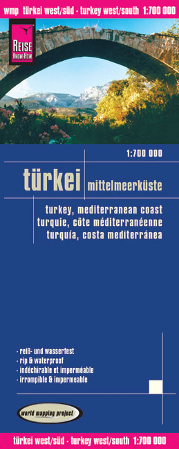 Reise Know-How Landkarte Türkei - Mittelmeerküste (1:700.000) - Reise Know-How Verlag Reise Know-How Verlag Peter Rump