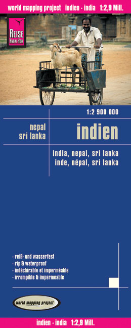 Reise Know-How Landkarte Indien (1:2.900.000) mit Nepal und Sri Lanka - Reise Know-How Verlag Reise Know-How Verlag Peter Rump