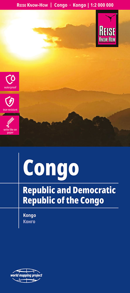 Reise Know-How Landkarte Kongo / Congo (1:2.000.000) - Reise Know-How Verlag Peter Rump