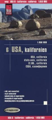 Reise Know-How Landkarte USA 6, Kalifornien (1:850.000) - Peter Rump Verlag