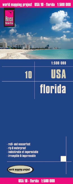 Reise Know-How Landkarte USA 10, Florida (1:500.000) - Peter Rump Verlag