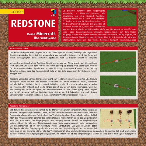 Let´s Play MINECRAFT: Redstone. Übersichtskarte - Daniel Braun