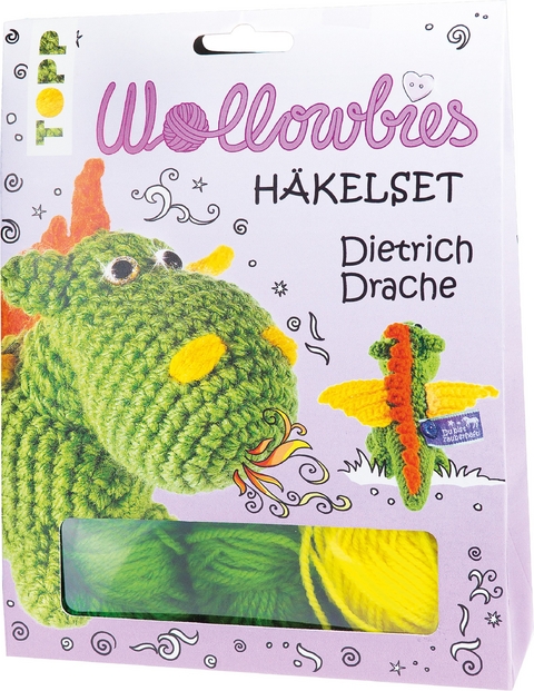 Fabelhafte Wollowbies Häkelset Dietrich Drache - Jana Ganseforth