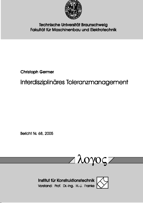 Interdisziplinäres Toleranzmanagement - Christoph Germer