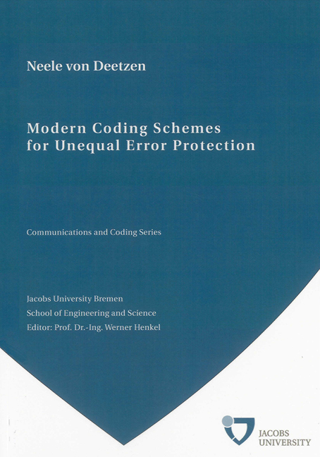 Modern Coding Schemes for Unequal Error Protection - Neele von Deetzen