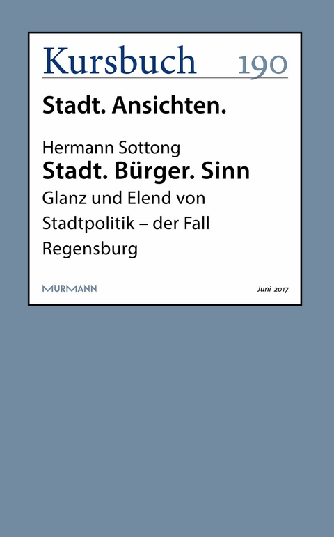 Stadt. Bürger. Sinn - Hermann Sottong
