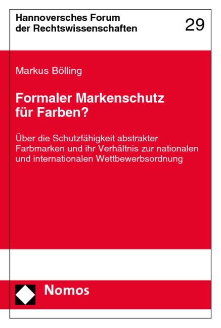 Formaler Markenschutz für Farben? - Markus Bölling