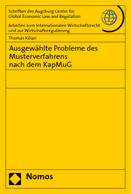 Ausgewählte Probleme des Musterverfahrens nach dem KapMuG - Thomas Kilian