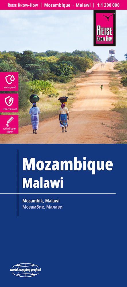 Reise Know-How Landkarte Mosambik, Malawi (1:1.200.000) -  Reise Know-How Verlag Peter Rump GmbH