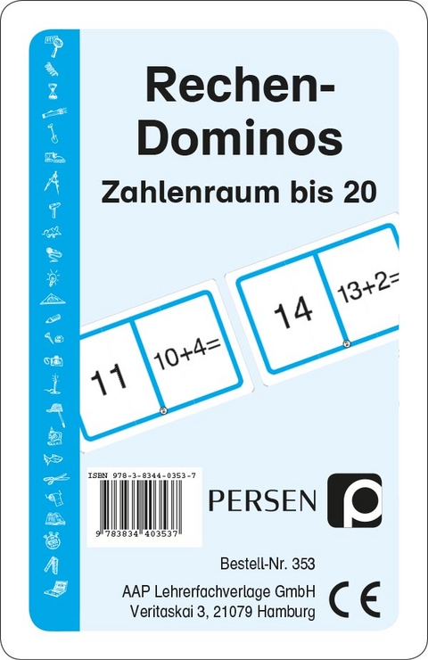 Rechen-Dominos: Zahlenraum bis 20 - Angelika Lange, Jürgen Lange