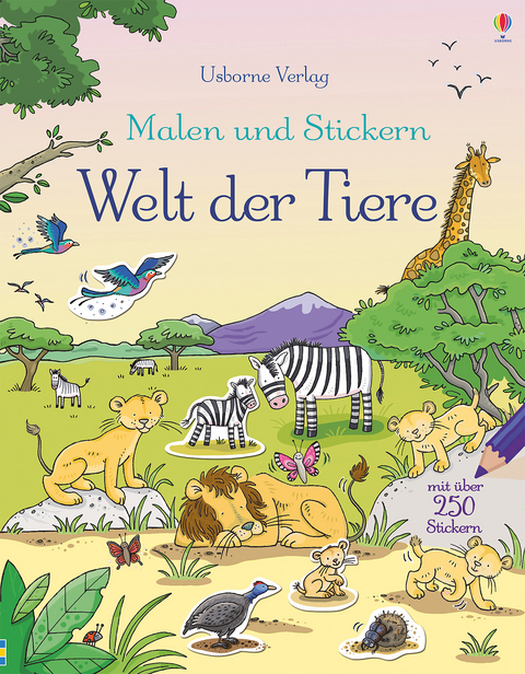 Malen und Stickern: Welt der Tiere - Jessica Greenwell