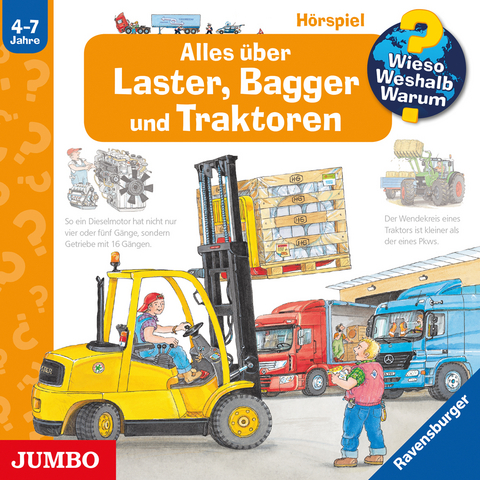 Alles über Laster, Bagger und Traktoren - 