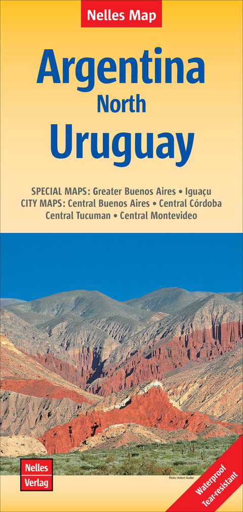 Nelles Map Landkarte Argentina: North, Uruguay | Argentinien : Nord, Uruguay | Argentine : Nord, Uruguay | Argentina : Norte, Uruguay