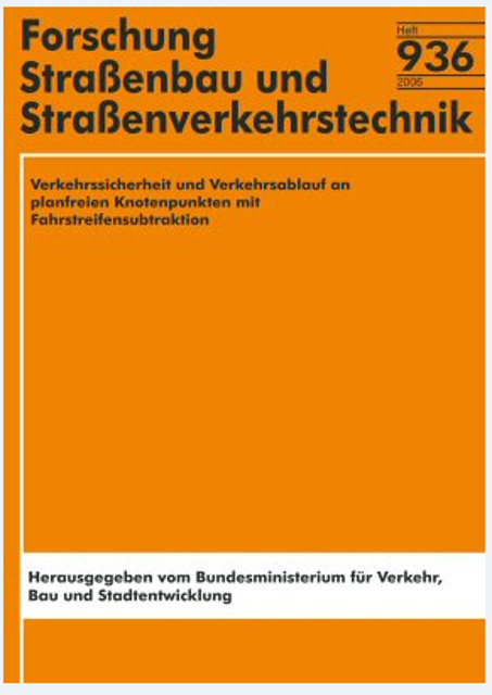 Verkehrssicherheit und Verkehrsablauf an planfreien Knotenpunkten mit Fahrstreifensubtraktion - F Weiser, A Sillus, Ch Lippold