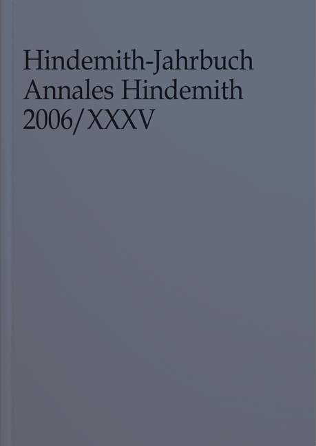 Hindemith-Jahrbuch