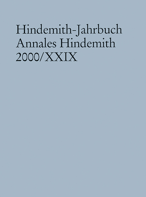 Hindemith-Jahrbuch