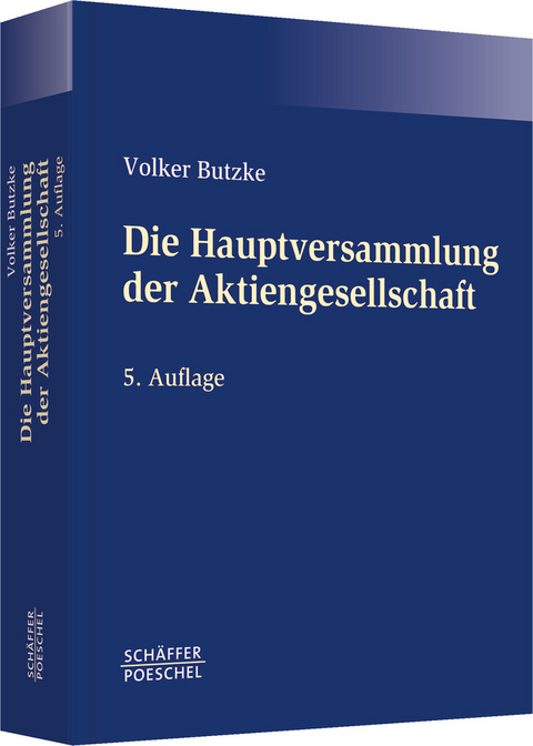 Die Hauptversammlung der Aktiengesellschaft - Volker Butzke