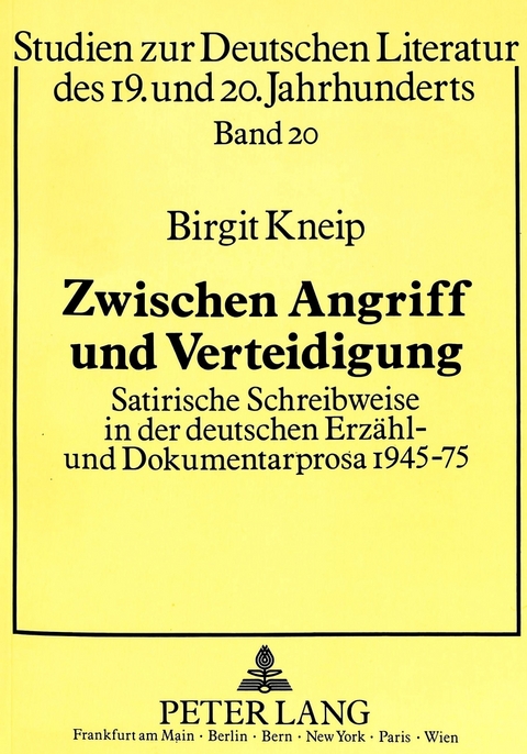 Zwischen Angriff und Verteidigung - Birgit Kneip