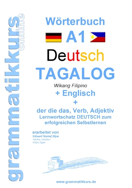 Wörterbuch Deutsch - Tagalog - Englisch A1 - Marlene Schachner