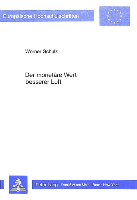 Der monetäre Wert besserer Luft - Werner Schulz