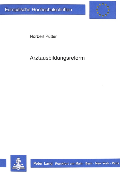 Arztausbildungsreform - Norbert Pütter