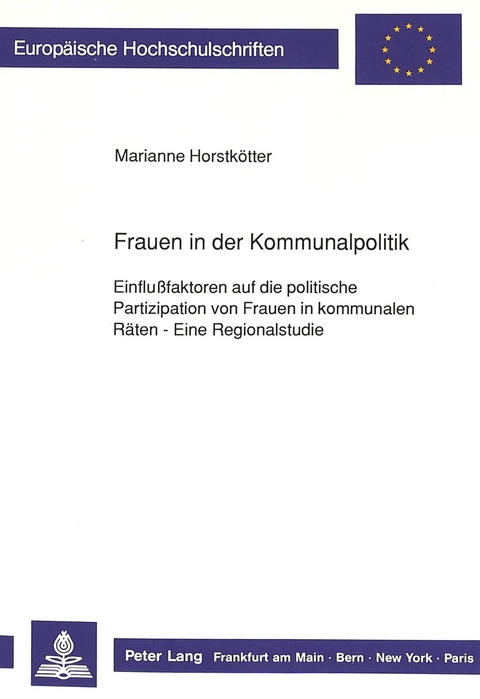 Frauen in der Kommunalpolitik - Marianne Horstkötter