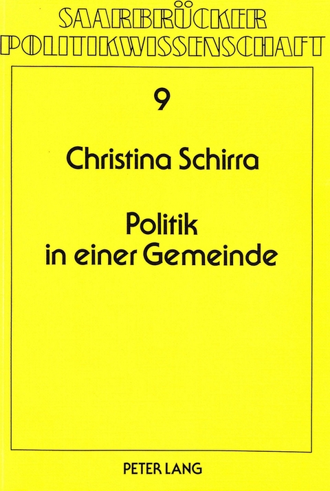 Politik in einer Gemeinde - Christina Schirra