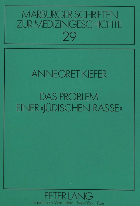 Das Problem einer «jüdischen Rasse» - Annegret Kiefer-David