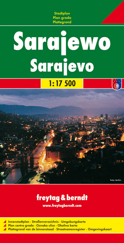 Sarajewo, Stadtplan 1:17.500 - 