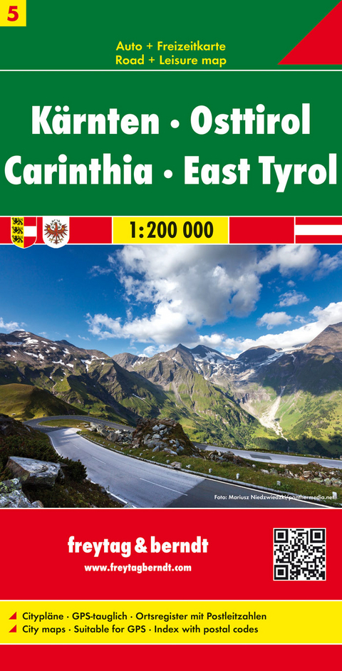 Kärnten - Osttirol, Autokarte 1:200.000 - 