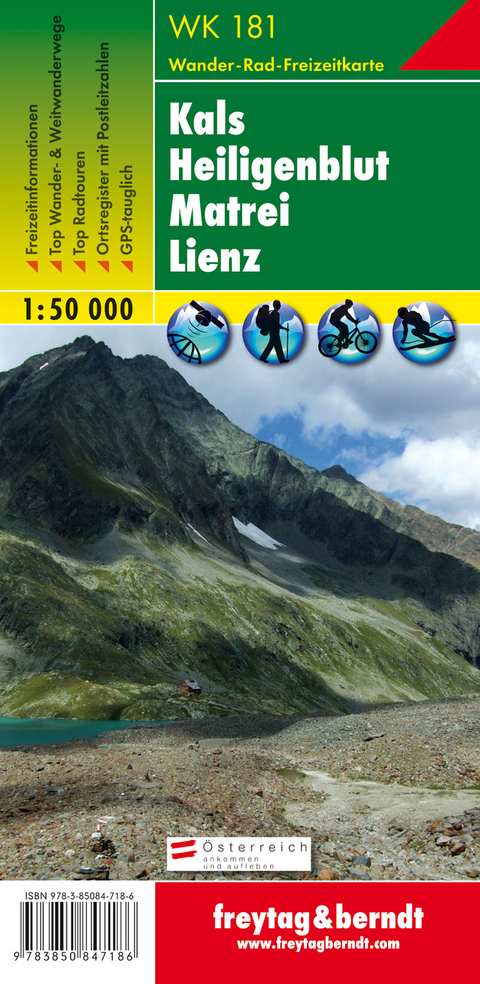 WK 181 Kals - Heiligenblut - Matrei - Lienz, Wanderkarte 1:50.000 - 