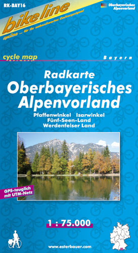 Radkarte Oberbayerisches Alpenvorland