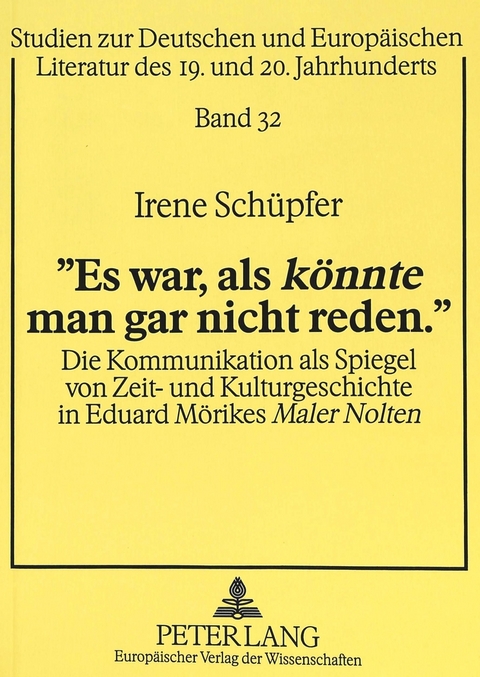 «Es war, als «könnte» man gar nicht reden.» - Irene Schüpfer