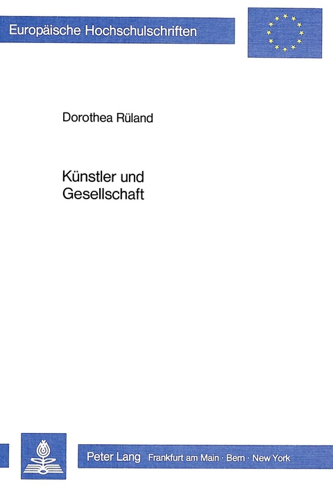 Künstler und Gesellschaft - Dorothea Rüland