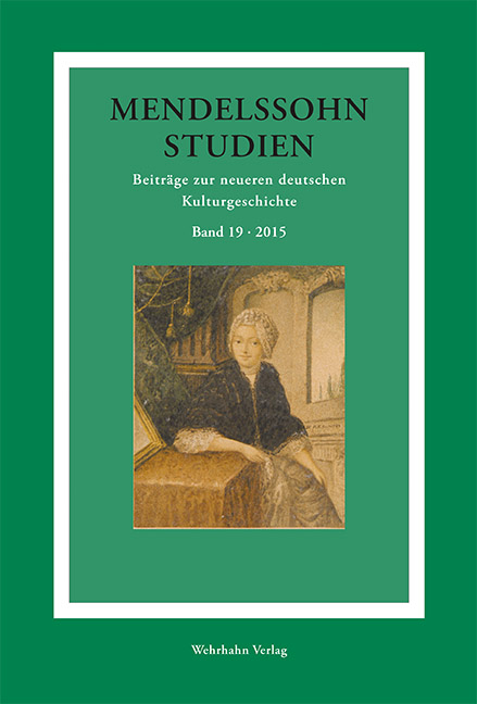 Mendelssohn-Studien 19 - 