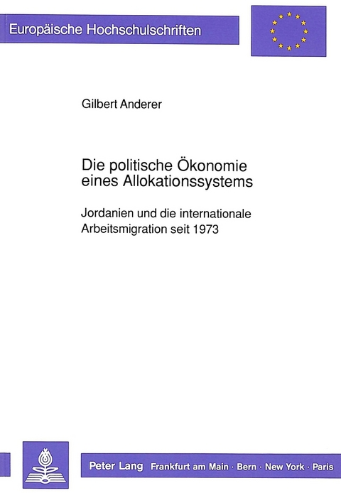 Die politische Ökonomie eines Allokationssystems - Gilbert Anderer