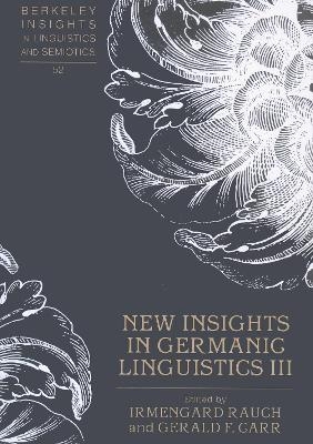 New Insights in Germanic Linguistics III - 