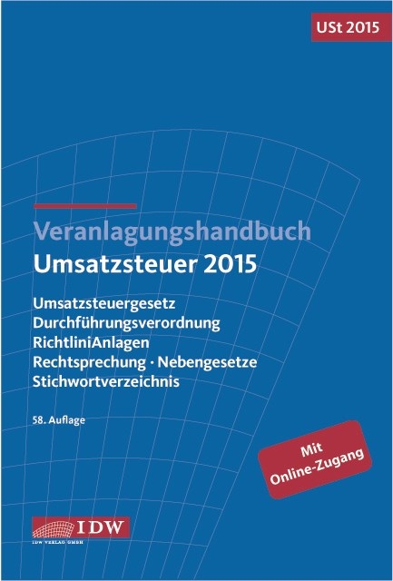 Veranlagungshandbuch Umsatzsteuer 2015 - 
