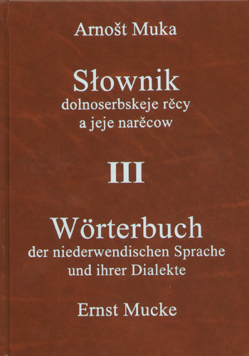 Wörterbuch der niederwendischen Sprache und ihrer Dialekte /Slownik dolnoserbskeje rěcy a jeje narěcow III Namen, Nachträge - Ernst Mucke