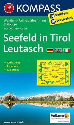 KOMPASS Wanderkarte Seefeld in Tirol, Leutasch - 