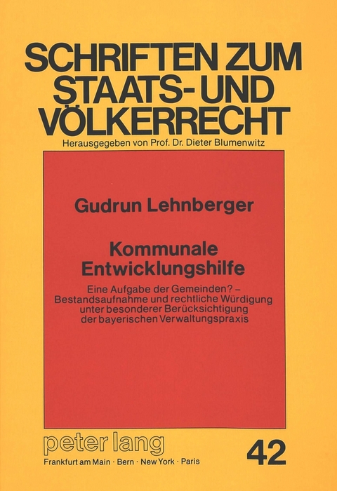 Kommunale Entwicklungshilfe - Gudrun Lehnberger