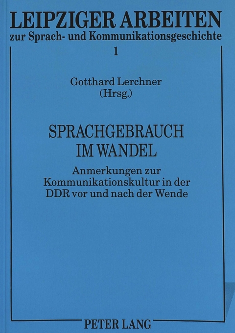 Sprachgebrauch im Wandel - 