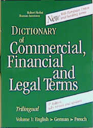 The Three Language Dictionary of Commercial, Financial and Legal Terms - 