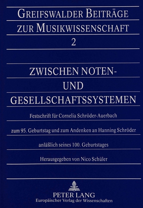 Zwischen Noten- und Gesellschaftssystemen - 