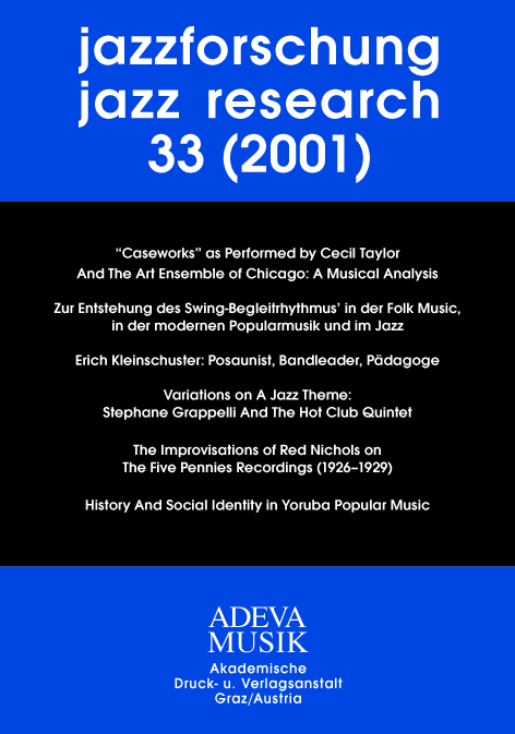 Jazzforschung - Jazz Research / Jazzforschung - Jazz Research - 