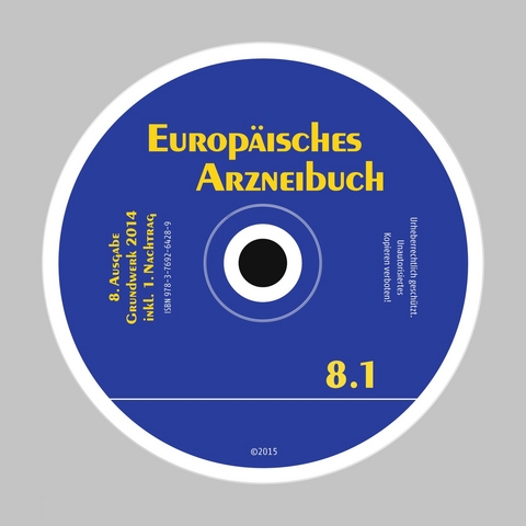Europäisches Arzneibuch DVD-ROM 8. Ausgabe, 1. Nachtrag (Ph.Eur. 8.1)