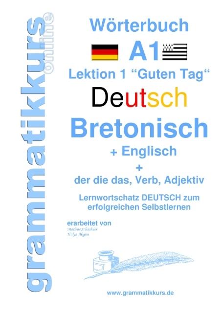 Wörterbuch Deutsch - Bretonsich - Englisch Niveau A1 - Marlene Schachner, Edouard Akom