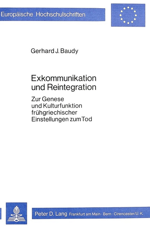 Exkommunikation und Reintegration - Gerhard J. Baudy